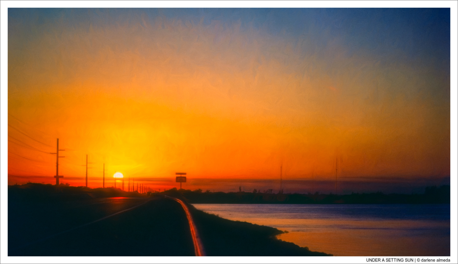 UNDER A SETTING SUN