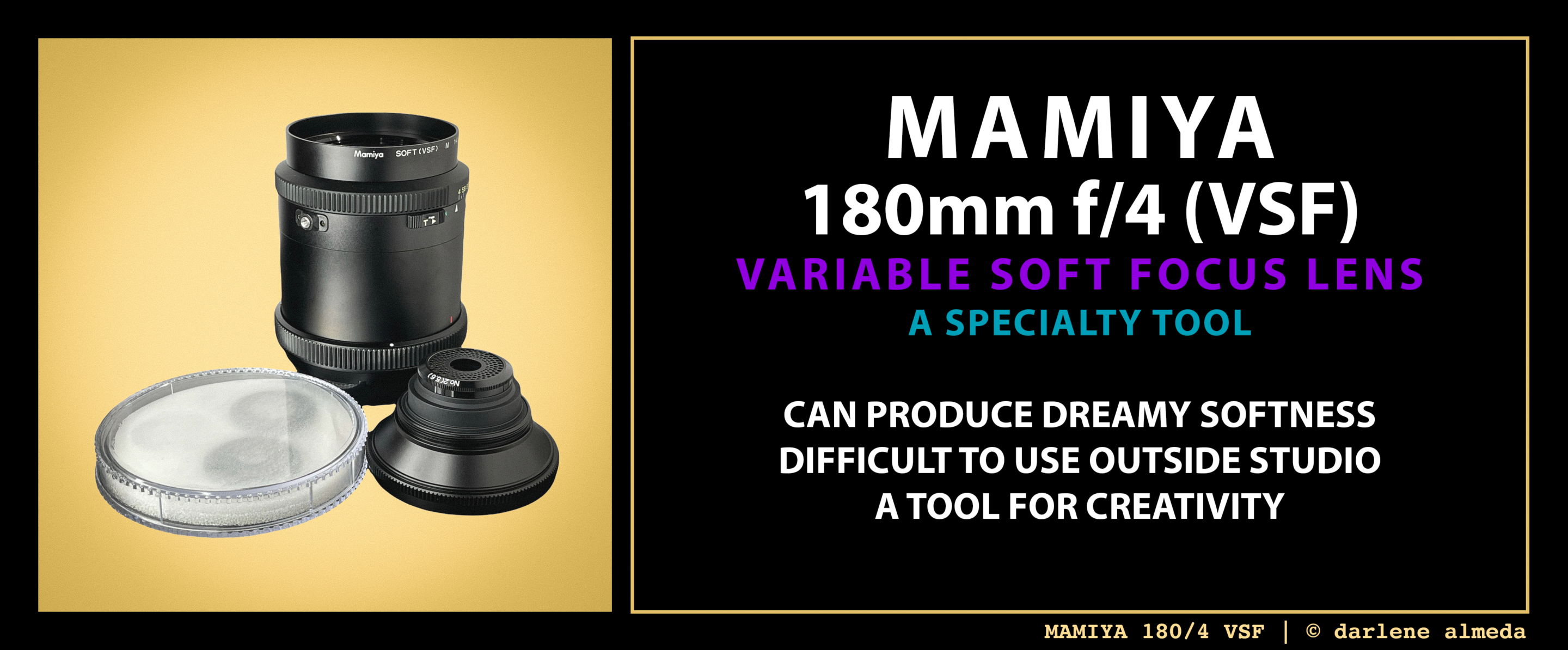 MAMIYA 180 F4 VSF LENS