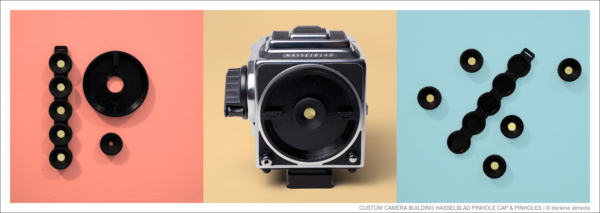CUSTOM CAMERA BUILDING HASSELBLAD PINHOLE CAP & PINHOLES