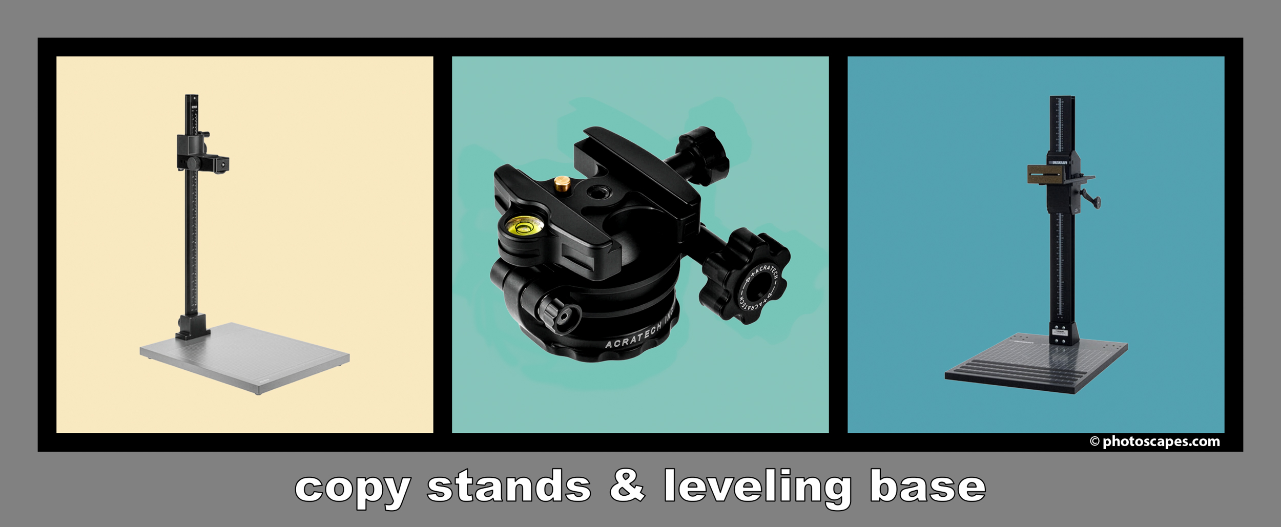 FILM DIGITIZATION: COPY STANDS & LEVELING BASE