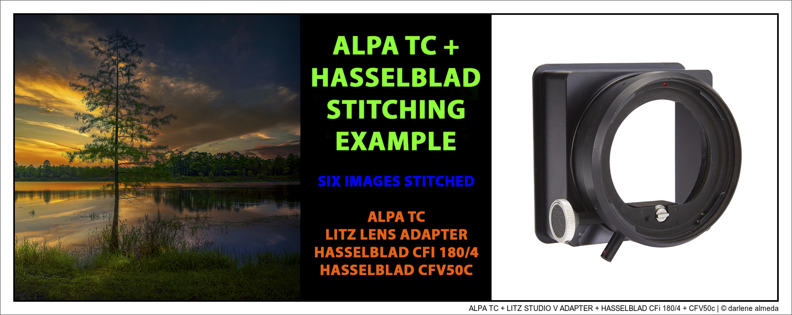ALPA TC + LITZ STUDIO V ADAPTER + HASSELBLAD CFi 180/4 + CFV50c