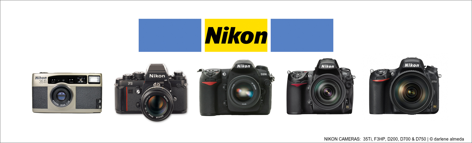 NIKON CAMERAS:  35Ti, F3HP, D200, D700 & D750