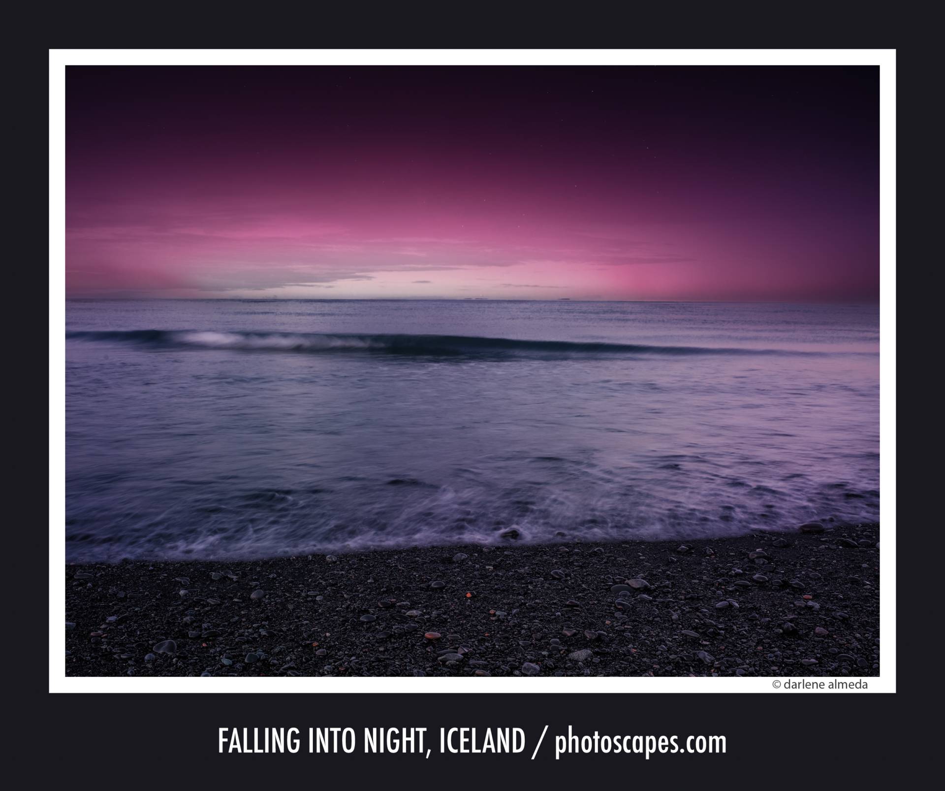 FALLING INTO NIGHT, ICELAND