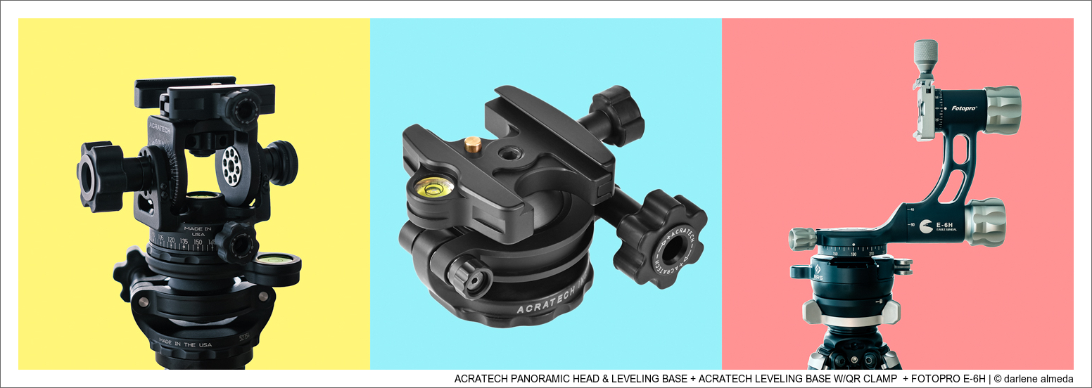 ACRATECH PANORAMIC HEAD & LEVELING BASE + ACRATECH LEVELING BASE W/QR CLAMP  + FOTOPRO E-6H
